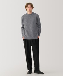 〔MUJI Labo〕紳士 縮絨ウールモックネックセーター
