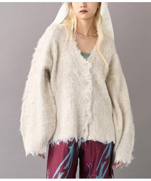 Settimissimo | ブークレシャギーVネックカーディガン(カーディガン/ボレロ)