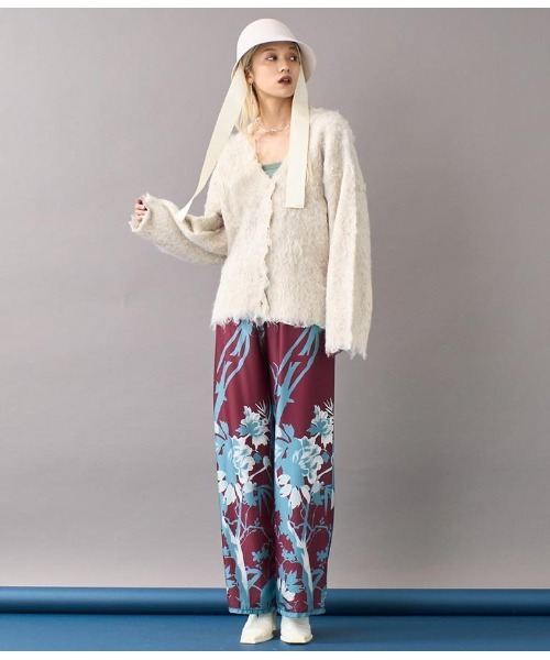 Settimissimo（セッティミッシモ）の「ブークレシャギーVネックカーディガン（カーディガン/ボレロ・レディース・アイボリー/オリーブ・FREE）」の19枚目の写真