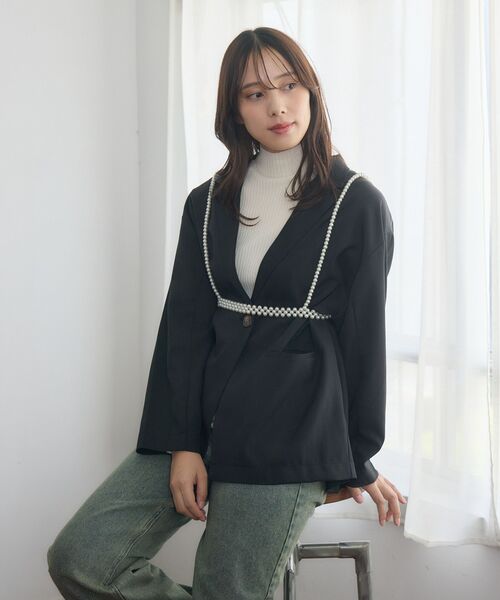 casita(RETRO GIRL)（カシータ）の「ビーズハーネス（ベルト・レディース・オフホワイト/シルバー・ONE SIZE）」の3枚目の写真