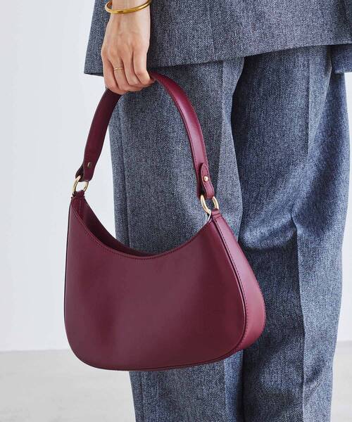 le.coeur blanc(ルクールブラン)の「《一部店舗/WEB限定》AULENTTIハーフムーンショルダー(ショルダーバッグ・レディース・ブラック/ボルドー・FREE)」の3枚目の写真