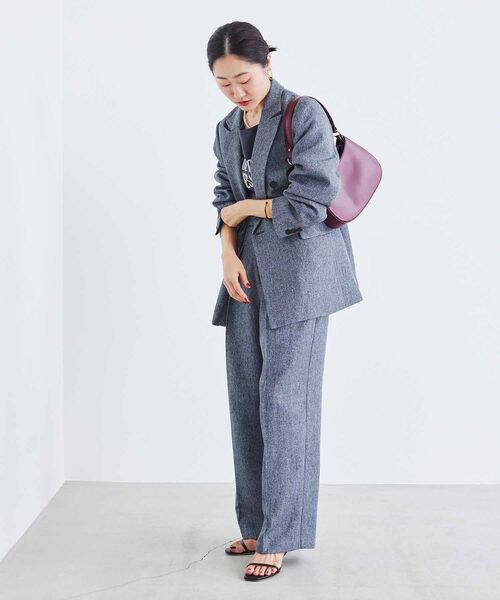 le.coeur blanc(ルクールブラン)の「《一部店舗/WEB限定》AULENTTIハーフムーンショルダー(ショルダーバッグ・レディース・ブラック/ボルドー・FREE)」の7枚目の写真