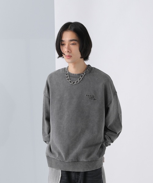 HARE（ハレ）の「VINTAGEライクプリントスウェット(HARE)（スウェット・メンズ・グリーン/グレー/ブラック/レッド・SMALL/MEDIUM）」の12枚目の写真