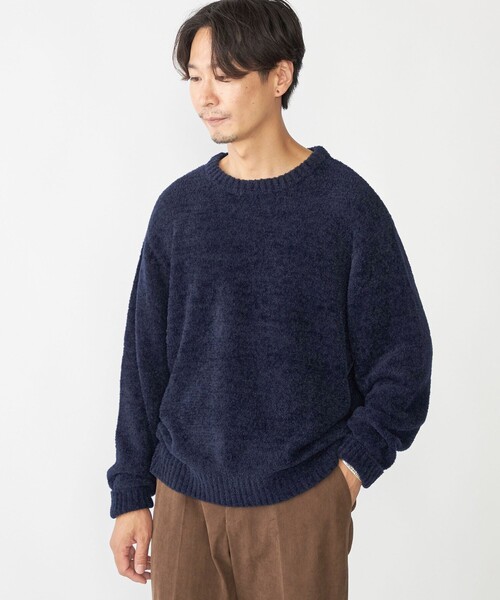 アイルランド製 inis meain ZIPケーブルニット ネイビー 美品 アイルランド製 inis meain ZIPケーブルニット ネイビー 美品
