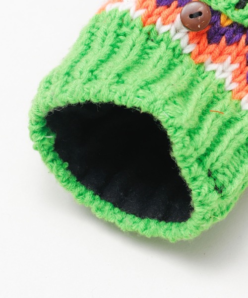 チャイハネ(チャイハネ)の「【チャイハネ】カラベラグローブ ミトン手袋(手袋・レディース・ブルー/ブラック/オレンジ/グリーン/ホワイト・FREE)」の14枚目の写真