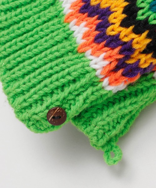 チャイハネ(チャイハネ)の「【チャイハネ】カラベラグローブ ミトン手袋(手袋・レディース・ブルー/ブラック/オレンジ/グリーン/ホワイト・FREE)」の15枚目の写真