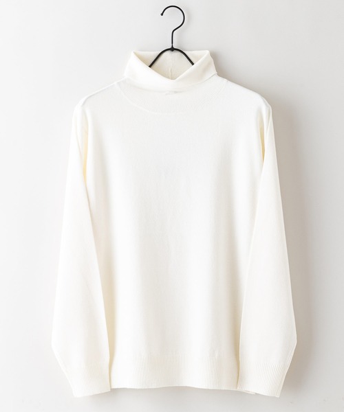 Blue Standard (ブルースタンダード)の「【BLUE STANDARD/ブルースタンダード】高機能カシミヤタッチ タートルネックセーター 素肌で着れるセーター マシンウォッシャブル アンチプリング 静電気防止 ストレッチ ウォームビズ(ニット/セーター・メンズ・チャコールグレー/杢グレー/ブラック/オフホワイト・X-LARGE/LARGE/MEDIUM)」の6枚目の写真