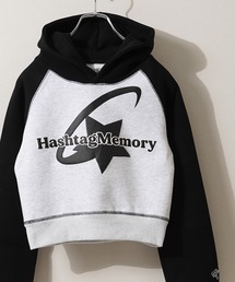 【MEMORY】lady's スターロゴ ボンディング ラグランパーカー / Lady's star logo bonding raglan parka