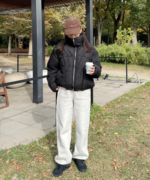 LE MORE（リモア）の「スタンドカラーダウンジャケット（ダウンジャケット/コート・レディース・ブラック/アイボリー・FREE）」の20枚目の写真