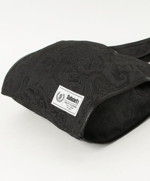 Subciety（サブサエティ）の「Paisley marche bag（ハンドバッグ・メンズ・ブラック/グリーン・FREE）」の22枚目の写真