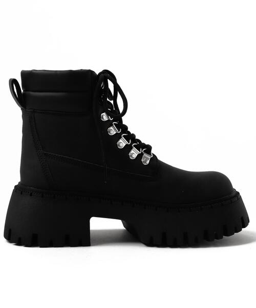 WEGO（ウィゴー）の「WEGO/厚底トレッキングブーツ（ブーツ・レディース・ブラック/キャメル・LARGE/MEDIUM/SMALL）」の20枚目の写真