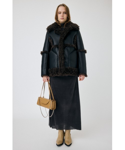 ジャケット・アウター moussy MOUSSY（マウジー） コート アウター SHEARLING OVER MIDDLE
