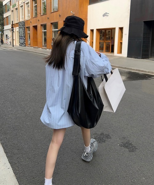 Miniministore（ミニミニストア）の「ショルダーバッグ 斜めがけバッグ 大容量（ショルダーバッグ・レディース・ブラック/ブラウン・FREE）」の10枚目の写真