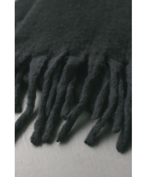 STYLEMIXER(スタイルミキサー)の「フリンジワイドマフラー(マフラー・レディース・オレンジ/チャコールグレー/アイボリー・FREE)」の15枚目の写真
