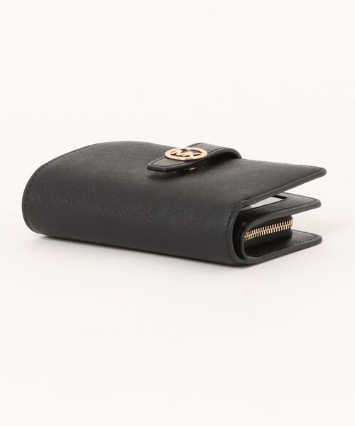 MICHAEL KORS(マイケルコース)の「GREENWICH ジップアラウンド タブ ウォレット ミディアム(財布・レディース・ブラック・FREE)」の2枚目の写真