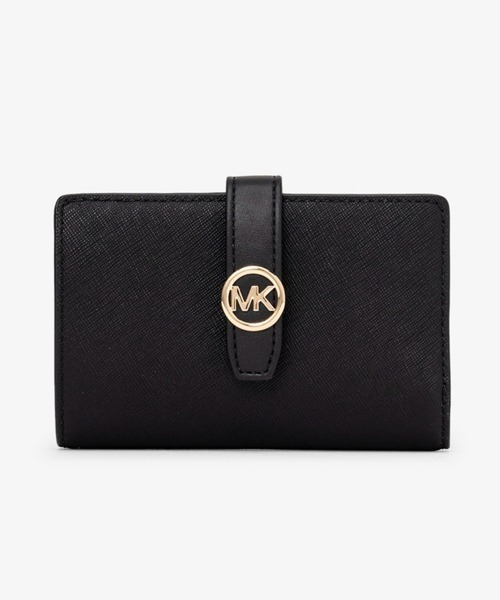 MICHAEL KORS(マイケルコース)の「GREENWICH ジップアラウンド タブ ウォレット ミディアム(財布・レディース・ブラック・FREE)」の1枚目の写真