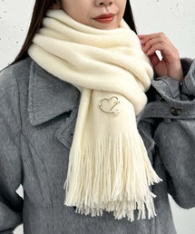 archives | ハートブローチ付きリバーシブルストール(マフラー)