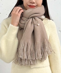 archives | ハートブローチ付きリバーシブルストール(マフラー)