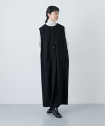 かぐれ | ウールタックジャンパースカート(ワンピース)