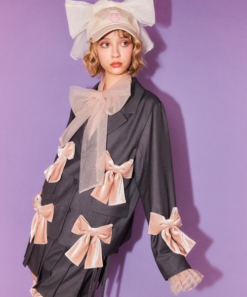 ジャケット・アウター CandyStripper PRECIOUS RIBBON JACKET セール】PRECIOUS RIBBON ジャケット（テーラードジャケット