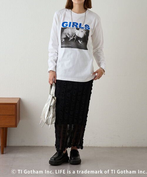 SHENERY(シーナリー)の「【GOOD ROCK SPEED】LIFE PC GIRLロンTee(Tシャツ/カットソー・レディース・ホワイト・FREE)」の3枚目の写真