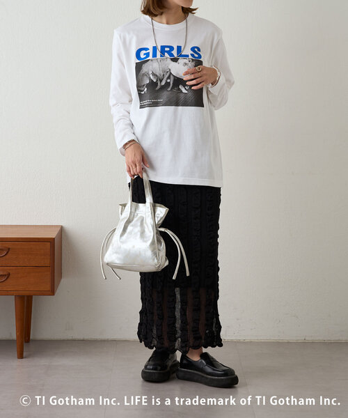 SHENERY(シーナリー)の「【GOOD ROCK SPEED】LIFE PC GIRLロンTee(Tシャツ/カットソー・レディース・ホワイト・FREE)」の4枚目の写真