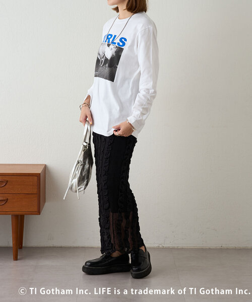 SHENERY(シーナリー)の「【GOOD ROCK SPEED】LIFE PC GIRLロンTee(Tシャツ/カットソー・レディース・ホワイト・FREE)」の7枚目の写真