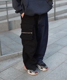 ANDRAP（アンドラップ）の「ANDRAP/アンドラップ/COMBINATION PANTS/コンビネーションパンツ（デニムパンツ）」