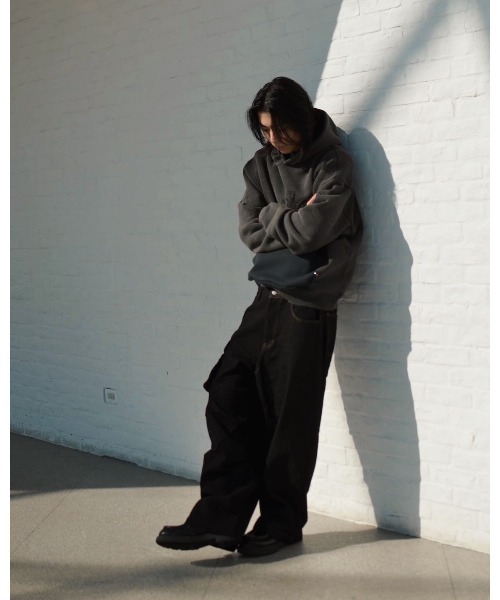 ANDRAP(アンドラップ)の「ANDRAP/アンドラップ/COMBINATION PANTS/コンビネーションパンツ(デニムパンツ・メンズ・ブラック/インディゴブルー・M/L/XL/S)」の11枚目の写真