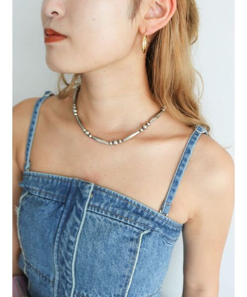 Ungrid(アングリッド)の「モチーフビーズショートネックレス(ネックレス・レディース・シルバー・FREE)」の17枚目の写真