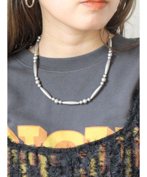 Ungrid(アングリッド)の「モチーフビーズショートネックレス(ネックレス・レディース・シルバー・FREE)」の12枚目の写真