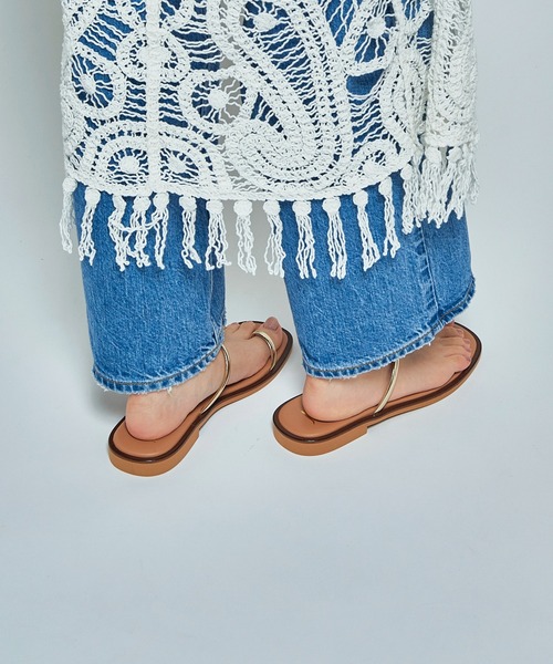 NICOLAS LAINAS（ニコラスライナス）の「【NICOLAS LAINAS】フラットサンダル C13LT（サンダル・レディース・ベージュ/ゴールド/シルバー・36/37/38/39）」の8枚目の写真