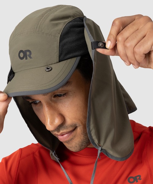 OUTDOOR RESEARCH(アウトドアリサーチ)の「OUTDOOR RESEARCH/アウトドアリサーチ Sun Runner Cap/サンランナーキャップ(キャップ・メンズ・カーキ/B/C/A・X-LARGE/LARGE)」の14枚目の写真