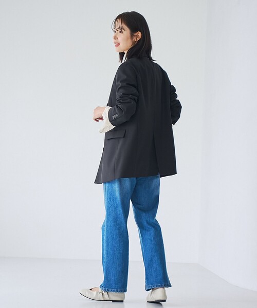 RONEL(ロネル)の「ツイルテーラードジャケット(テーラードジャケット・レディース・ブラック/ダークグリーン・S/M/L)」の15枚目の写真