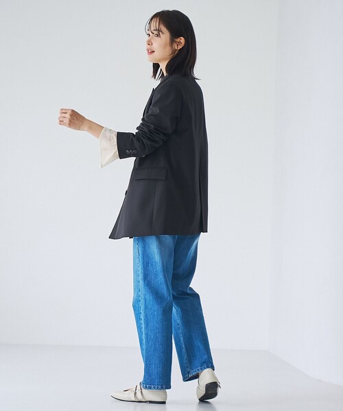 RONEL(ロネル)の「ツイルテーラードジャケット(テーラードジャケット・レディース・ブラック/ダークグリーン・S/M/L)」の16枚目の写真