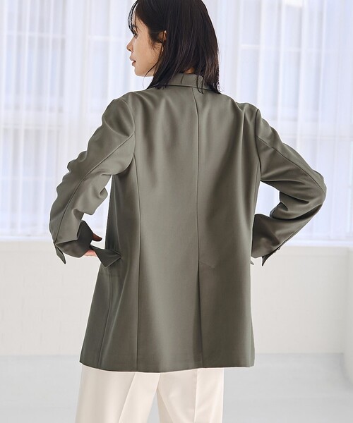 RONEL(ロネル)の「ツイルテーラードジャケット(テーラードジャケット・レディース・ブラック/ダークグリーン・S/M/L)」の21枚目の写真