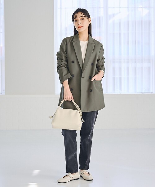 RONEL(ロネル)の「ツイルテーラードジャケット(テーラードジャケット・レディース・ブラック/ダークグリーン・S/M/L)」の22枚目の写真