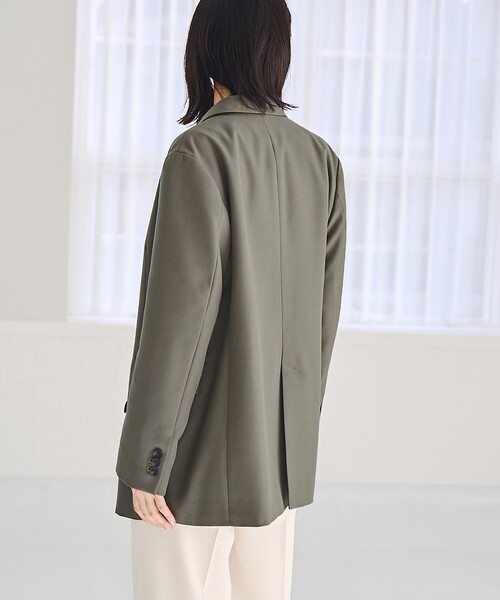 RONEL(ロネル)の「ツイルテーラードジャケット(テーラードジャケット・レディース・ブラック/ダークグリーン・S/M/L)」の11枚目の写真