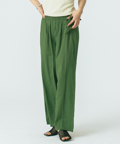 ROSE BUD（ローズバッド）の「【WEB・一部店舗限定】SUCKER EASY PANTS（その他パンツ・レディース・ブラック/ブラウン/カーキ・S/M）」の3枚目の写真