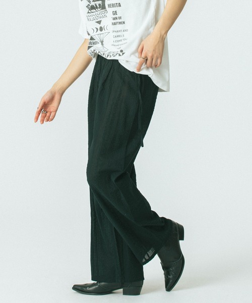 ROSE BUD（ローズバッド）の「【WEB・一部店舗限定】SUCKER EASY PANTS（その他パンツ・レディース・ブラック/ブラウン/カーキ・S/M）」の5枚目の写真