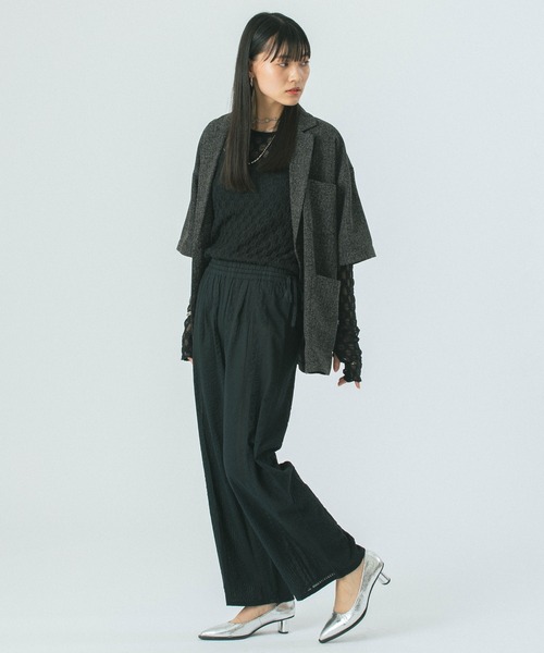 ROSE BUD（ローズバッド）の「【WEB・一部店舗限定】SUCKER EASY PANTS（その他パンツ・レディース・ブラック/ブラウン/カーキ・S/M）」の10枚目の写真