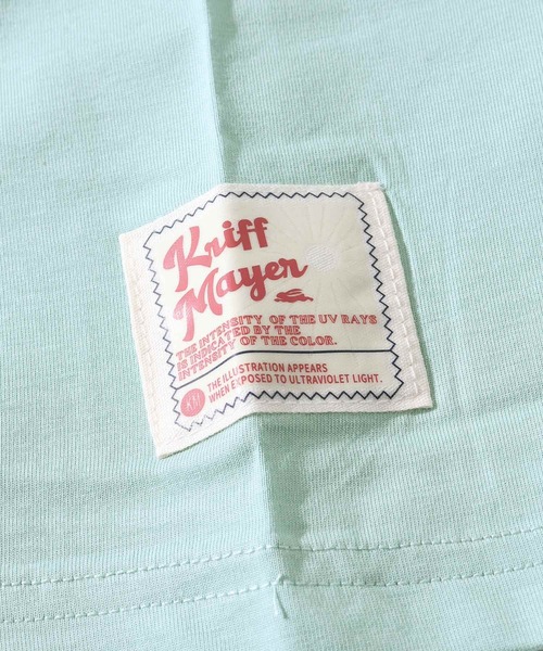 KRIFF MAYER（クリフメイヤー）の「UVカット7分袖ゆるT（Tシャツ/カットソー・レディース・オレンジ/チャコール/ナチュラル/カラフル/ミント・MEDIUM/LARGE）」の20枚目の写真