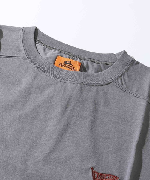 KRIFF MAYER（クリフメイヤー）の「UVカット7分袖ゆるT（Tシャツ/カットソー・レディース・オレンジ/チャコール/ナチュラル/カラフル/ミント・MEDIUM/LARGE）」の21枚目の写真