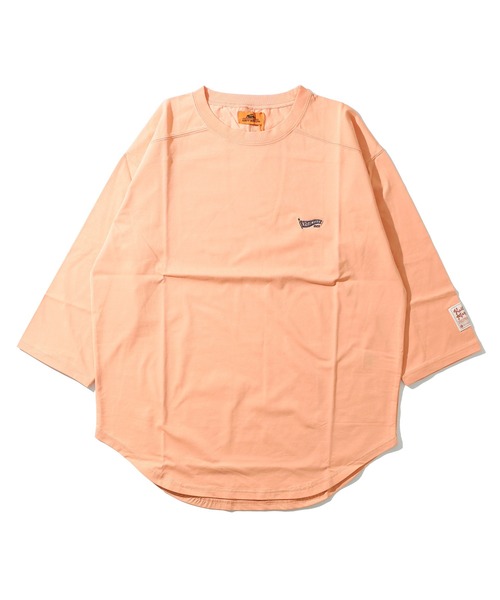 KRIFF MAYER（クリフメイヤー）の「UVカット7分袖ゆるT（Tシャツ/カットソー・レディース・オレンジ/チャコール/ナチュラル/カラフル/ミント・MEDIUM/LARGE）」の6枚目の写真