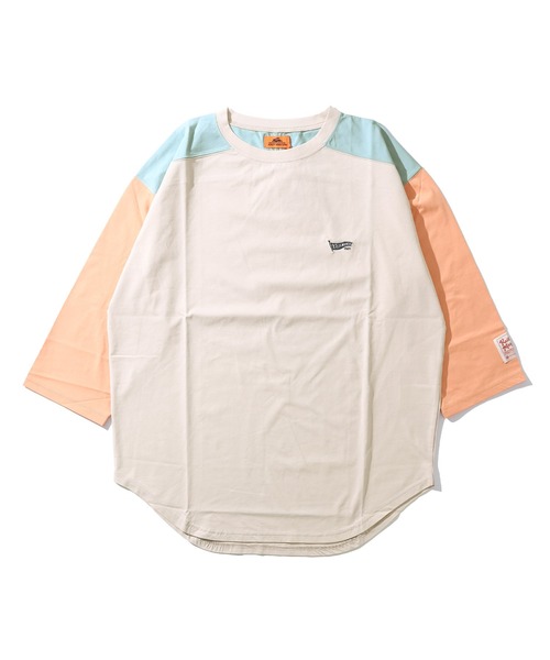 KRIFF MAYER（クリフメイヤー）の「UVカット7分袖ゆるT（Tシャツ/カットソー・レディース・オレンジ/チャコール/ナチュラル/カラフル/ミント・MEDIUM/LARGE）」の8枚目の写真