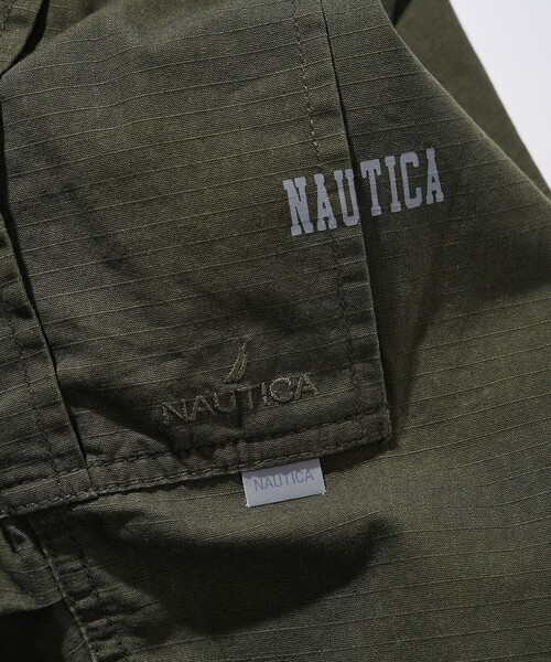 FREAK'S STORE（フリークスストア）の「NAUTICA/ノーティカ スーパーワイドカーブカーゴクロップドパンツ（カーゴパンツ・レディース・カモフラージュ/ブラック/オリーブ・ﾌﾘ-）」の13枚目の写真