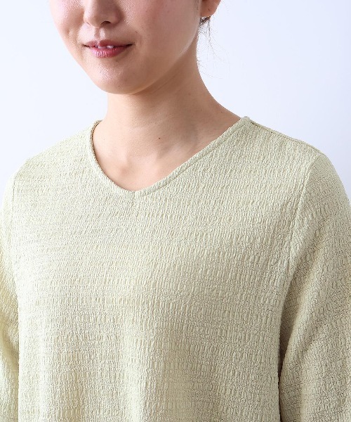 MB mint breeze(エムビーミントブリーズ)の「【L~5L 大きいサイズ】シャーリングニットバックギャザープルオーバー(Tシャツ/カットソー・レディース・ブラック/グリーン/カーキ・5L/3L/LL/4L/L)」の17枚目の写真