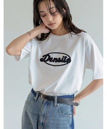 [華奢見えが叶う][UVカット][接触冷感][紫外線対策]チェーン刺繍ロゴTシャツ