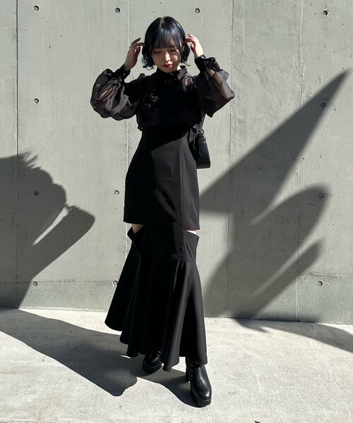 【Mavie..7】2set itemワンピ×ブラウス Mavie..7（メヴィセットゥ）の「【Mavie..7】2set itemワンピ×ブラウス