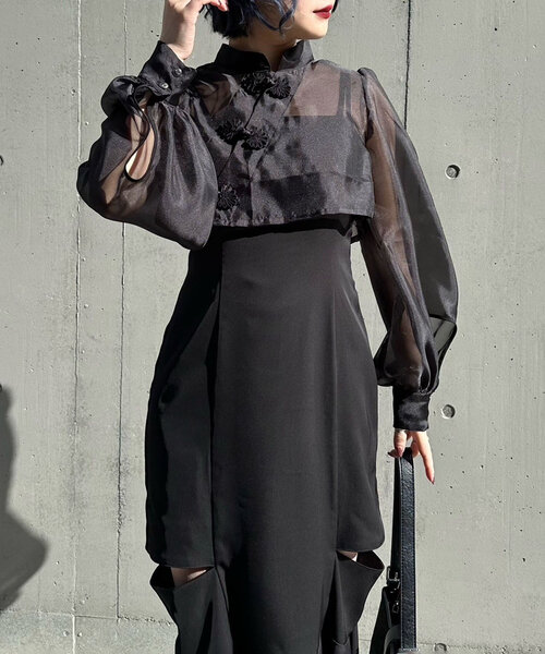 【Mavie..7】2set itemワンピ×ブラウス Mavie..7（メヴィセットゥ）の「【Mavie..7】2set itemワンピ×ブラウス